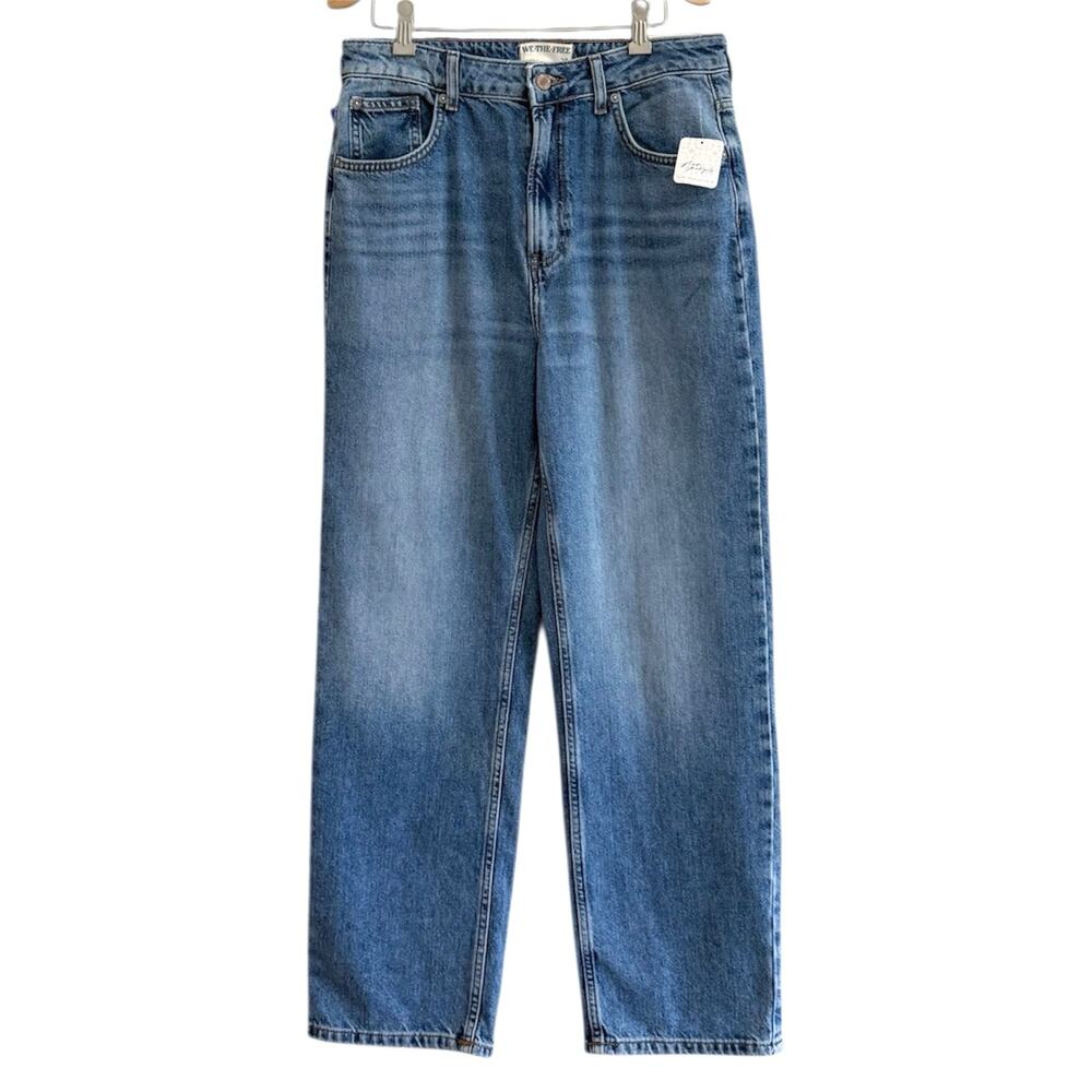 Free People Jeans Size 29 The Pacifica High Rise Slim Straight Leg We The Free